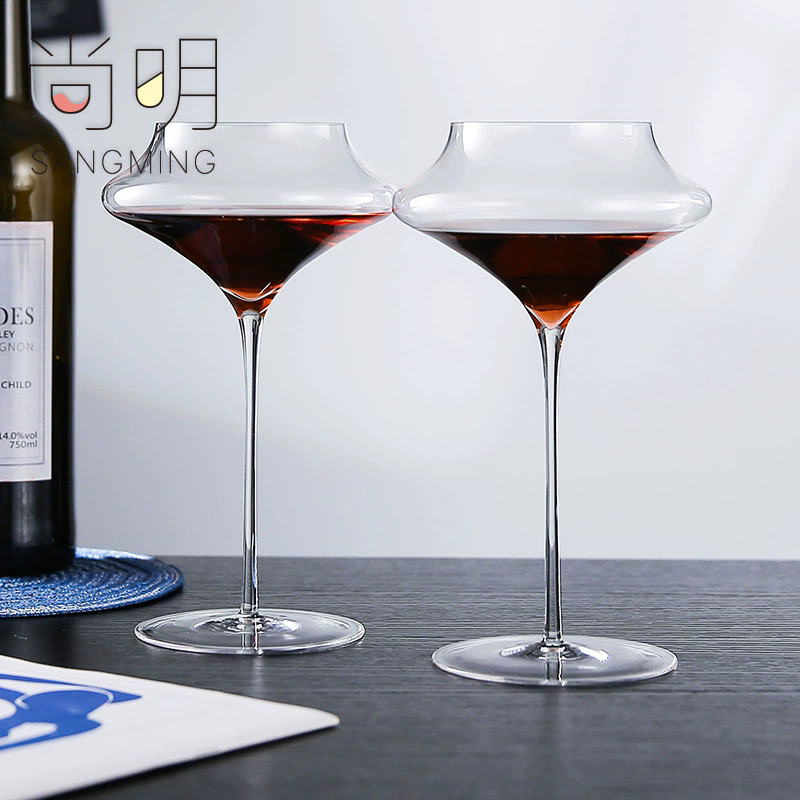 Crystal Wine Glass - 2 Peças Novas Taças Artesanais Finas
