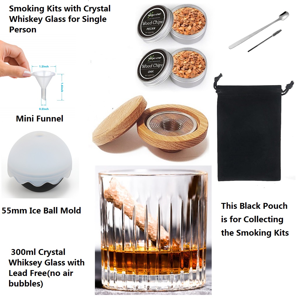 Crystal Wine Glass - Copo de uísque com kit de