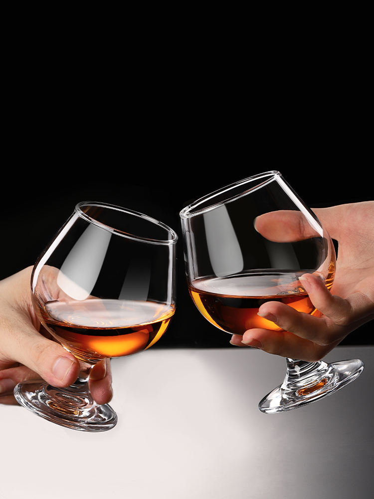 Crystal Wine Glass - Copo de Cristal Elegante para Whisky,