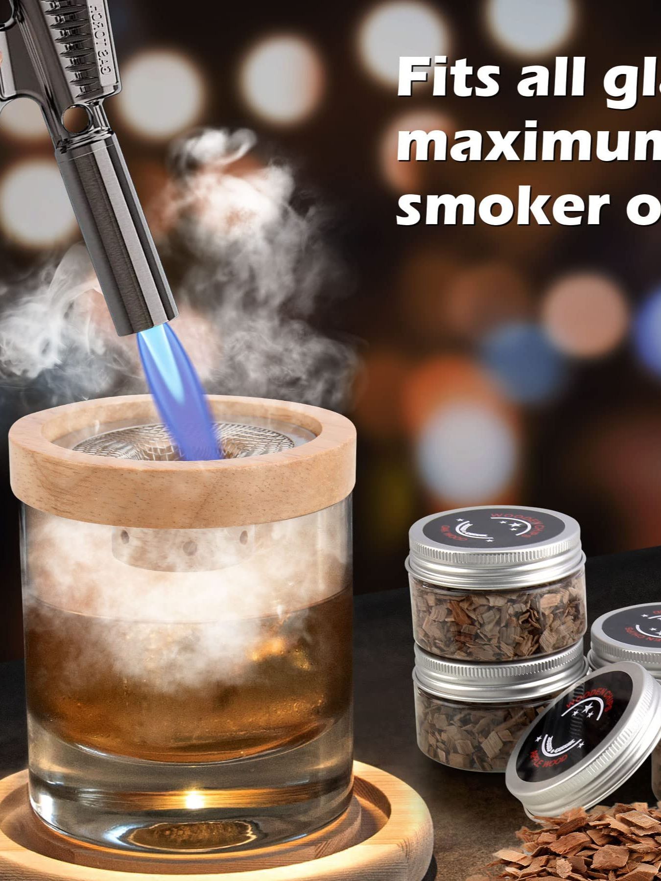 Copo de uísque com kit de fumo - Crystal Wine Glass avaliação e preço