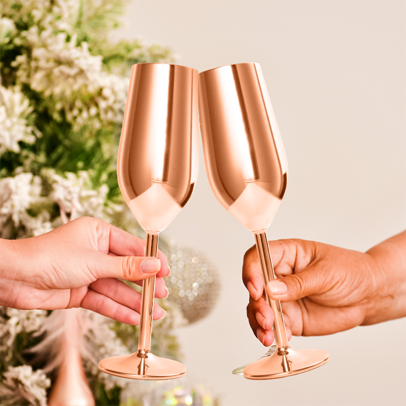 Vintage dourado 304 aço inoxid - Crystal Wine Glass avaliação e preço