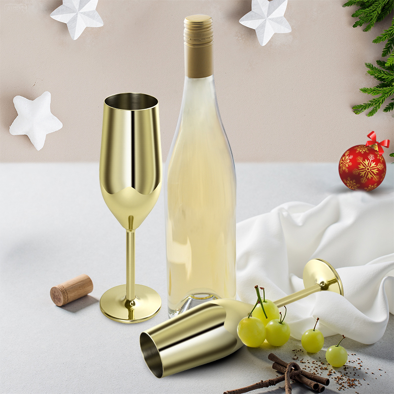 Vintage dourado 304 aço inoxid - Crystal Wine Glass avaliação e preço